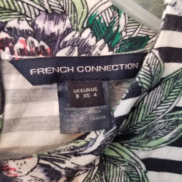 French Connection Black and White Sheath Mini Dress - Picture 2 of 4